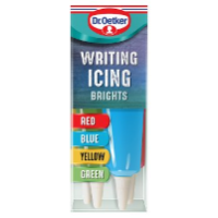 Dr. Oetker Writing Icing Brights 4 x 19g