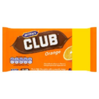 McVitie's Club Orange Chocolate Biscuits Bars 8 x 22g (176g)