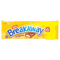 Breakaway Milk Chocolate Biscuit Bar 6 Pack