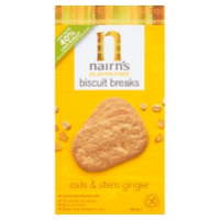 Nairn's Gluten Free Biscuit Breaks Oats & Stem Ginger 160g