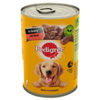 Pedigree Wet Dog Food Tin with Lamb in Gravy 400g